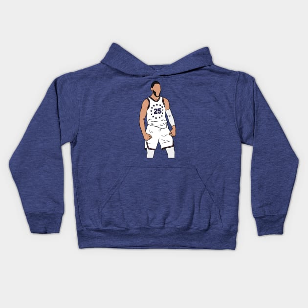 Ben Simmons Celebration Kids Hoodie by rattraptees